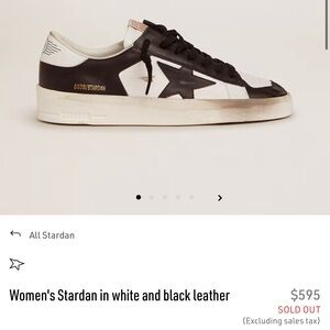 Golden Goose Black & White Stardan 39